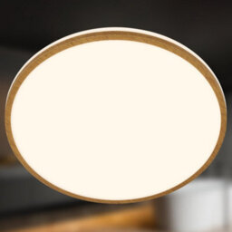Briloner Bathroom Led Ceiling Light Lamp Ip44 Warm White Wood Frame 33Cm, 18W, 1850Lm - thumbnail 4