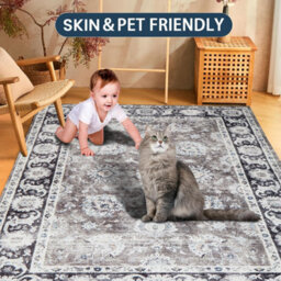 Ameha Non Slip Cashmere Rugs For Bedroom Living Room Large Harmony Area Rugs Indoor/outdoor Floor Carpets, 160X230 Cm - thumbnail 3