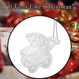 Christmas Tree Decoration Iridescent Acrylic Pram Ornament X - thumbnail 7