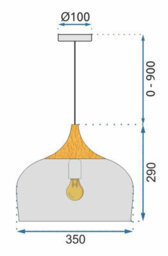 Ceiling Lamp Chandelier Toolight  Bari App183-1Cp Grey - thumbnail 8