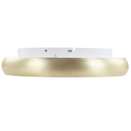 Beliani Aurora Gold Matte Round Ceiling Lamp With Integrated Led, 45Cm Diameter, Warm White - thumbnail 2