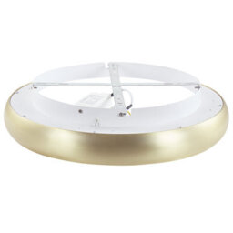Beliani Aurora Gold Matte Round Ceiling Lamp With Integrated Led, 45Cm Diameter, Warm White - thumbnail 4