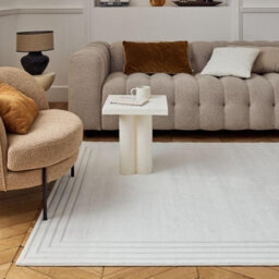 The Rugs Carmel Cream Bordered Area Rug And Runner Non Shedding, Stain Resistant, Soft - thumbnail 8