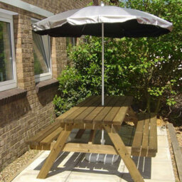 Umbrella Heaven Silverback Uv Protective Garden And Beach Parasol - thumbnail 2