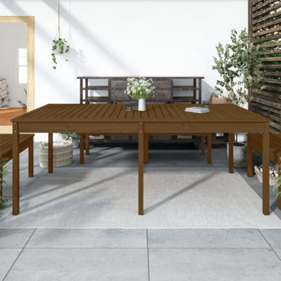 Berkfield Garden Table Honey Brown 203.5X100X76 Cm Solid Wood Pine - image 1