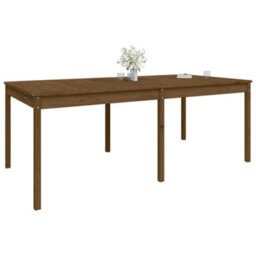 Berkfield Garden Table Honey Brown 203.5X100X76 Cm Solid Wood Pine - thumbnail 4