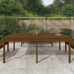 Berkfield Garden Table Honey Brown 203.5X100X76 Cm Solid Wood Pine - thumbnail 3