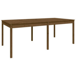 Berkfield Garden Table Honey Brown 203.5X100X76 Cm Solid Wood Pine - thumbnail 2