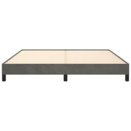 Berkfield Bed Frame Dark Grey 180X200 Cm 6Ft Super King Velvet - thumbnail 5