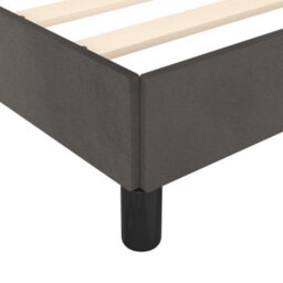 Berkfield Bed Frame Dark Grey 180X200 Cm 6Ft Super King Velvet - thumbnail 7