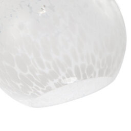 Happy Homewares Modern Opal White Snowflake 25Cm Glass Pendant Ceiling Lighting Shade - thumbnail 5