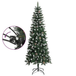 Berkfield Artificial Christmas Tree With Stand Green 240 Cm Pvc - thumbnail 3