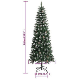 Berkfield Artificial Christmas Tree With Stand Green 240 Cm Pvc - thumbnail 8