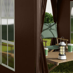 Outsunny 2X2M Pop Up Gazebo Canopy Marquee W/ Carry Bag, Coffee - thumbnail 9