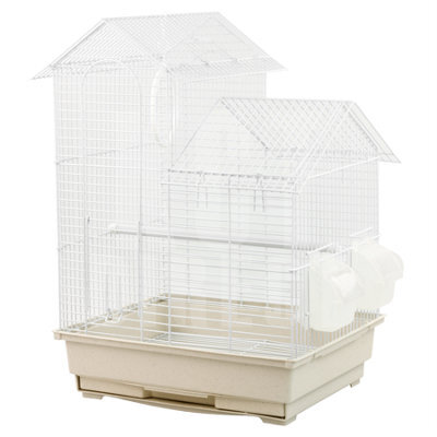 Kct Santiago Small Exotic Portable Bird Cage - White - image 1