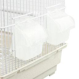 Kct Santiago Small Exotic Portable Bird Cage - White - thumbnail 7