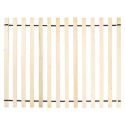 Beliani Bed Wood Champagnat 140 X 200 Cm (Eu Double) Light Brown - thumbnail 9