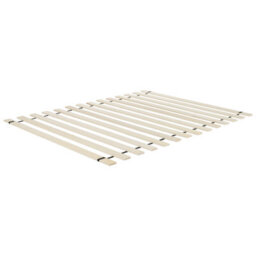 Beliani Bed Wood Champagnat 140 X 200 Cm (Eu Double) Light Brown - thumbnail 8