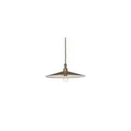 Ideal Lux Cantina 1 Light Large Dome Ceiling Pendant Antique Brass, E27