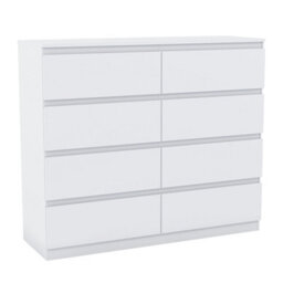Lassic Vida Designs Denver White 8 Drawer Chest (H)955mm (W)1200mm (D)400mm - thumbnail 8