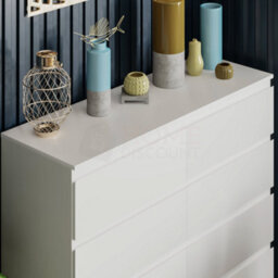Lassic Vida Designs Denver White 8 Drawer Chest (H)955mm (W)1200mm (D)400mm - thumbnail 4