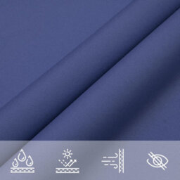 Berkfield Sunshade Sail Oxford Fabric Square 4X4 M Blue - thumbnail 7