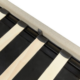 Beliani Ottoman Bed Fabric Dreux 180 X 200 Cm (Eu Super King) Beige - thumbnail 9