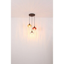 Luminosa Lighting Luminosa Toy 19Cm Dome Pendant Ceiling Light Matt Black Smoke Glass Shade 1X E27 - thumbnail 5