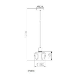 Luminosa Lighting Luminosa Toy 19Cm Dome Pendant Ceiling Light Matt Black Smoke Glass Shade 1X E27 - thumbnail 6