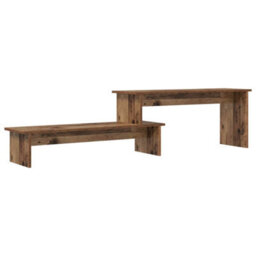 Berkfield Modern Tv Cabinet Old Wood 180 X 30 X 43 Cm Engineered Wood - thumbnail 1