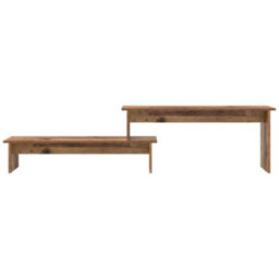 Berkfield Modern Tv Cabinet Old Wood 180 X 30 X 43 Cm Engineered Wood - thumbnail 5