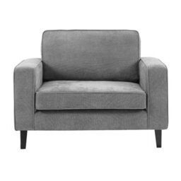 Furniture in Fashion Soho Fabric 1 Seater Sofa In Grey - thumbnail 4