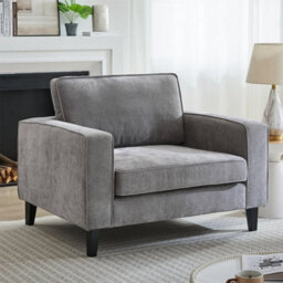 Furniture in Fashion Soho Fabric 1 Seater Sofa In Grey - thumbnail 1