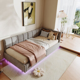 3Ft Single Ottoman Daybed With Storage, 90 X 190 Cm Upholstered Velvet, Hydraulic Lift Storage, Modern Sofa Bed For Bedroom, Grey - thumbnail 4