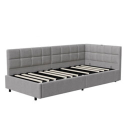 3Ft Single Ottoman Daybed With Storage, 90 X 190 Cm Upholstered Velvet, Hydraulic Lift Storage, Modern Sofa Bed For Bedroom, Grey - thumbnail 6