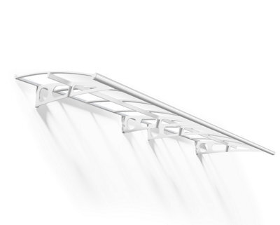 Canopia By Palram Bordeaux 4460 White Door Canopy, (H)33Cm (W)447Cm (D)13.9Cm - image 1