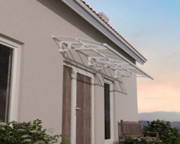 Canopia By Palram Bordeaux 4460 White Door Canopy, (H)33Cm (W)447Cm (D)13.9Cm - thumbnail 3