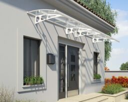 Canopia By Palram Bordeaux 4460 White Door Canopy, (H)33Cm (W)447Cm (D)13.9Cm - thumbnail 2