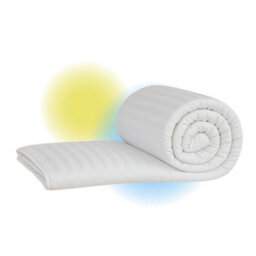 MHG Living 7.5 Tog Summer Quilt, Anti-Allergy Microfibre, Lightweight & Breathable, Satin Stripe Duvet - Single