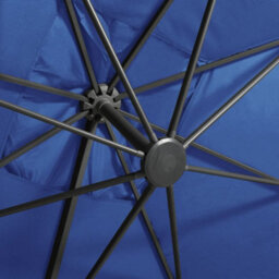 Walplus Cantilever Garden Parasol With Pole And Led Lights Azure Blue 300 Cm - thumbnail 9