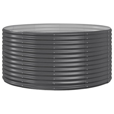 Berkfield Durable Garden Planter Anthracite 140X140X68 Cm Powder-Coated Steel - image 1