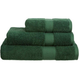 Just So Home Turkish Cotton Towels Pack Of 2 (Bottle Green, Hand Towel )