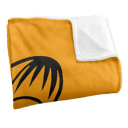 Garfield Silky Big Head Supersoft Blanket Yellow/black (One Size) - thumbnail 3
