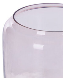 Beliani Decorative Vase Rasam Glass 20/11 Cm Pastel Pink - thumbnail 4