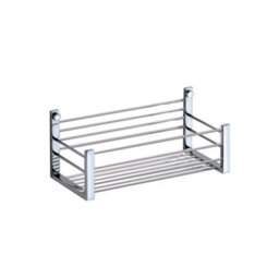 Cosmic Shower Caddy, Shower Basket, 25Cm, Chrome, Wall Mounted, Screws Included, Architect Collection