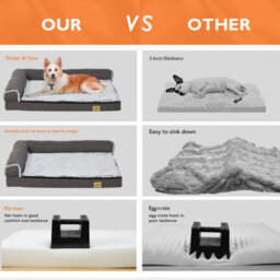 Bingopaw Xl 120Cm Dog Bed Sofa Pet Head Neck Raised High Bolster Pillow Washable Cover - thumbnail 9