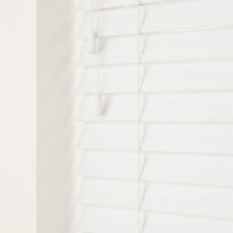 Caecus Blinds Faux Wood String Venetian Blind 50mm Slats  White 180Cm Width X 120Cm Drop - thumbnail 1