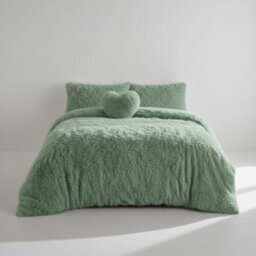 Super Fluffy Duvet Cover Ultra Soft, Cloud-Like Comfort Snug Sleep Green - thumbnail 2