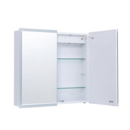 Thehotsale 65Cm W Wall-Mounted Bathroom Led Mirror Cabinet With Shaver Sockets And Adjustable Shelves - thumbnail 4