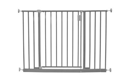 Safetots Extra Wide Hallway Gate, 103Cm - 109Cm, Matt Grey, Pressure Fit Baby Gate For Hallways And Wide Spaces - image 1